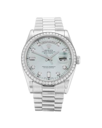 Rolex Day-Date Blue Dial 118346 Mens 36MM
